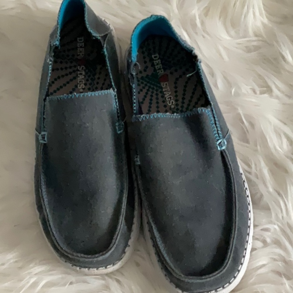 Deer Stags Navy Slip-On Loafers